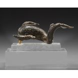 A ROMAN BRONZE DOLPHIN FIGURE, CIRCA 1ST- 2ND CENTURY A.D.