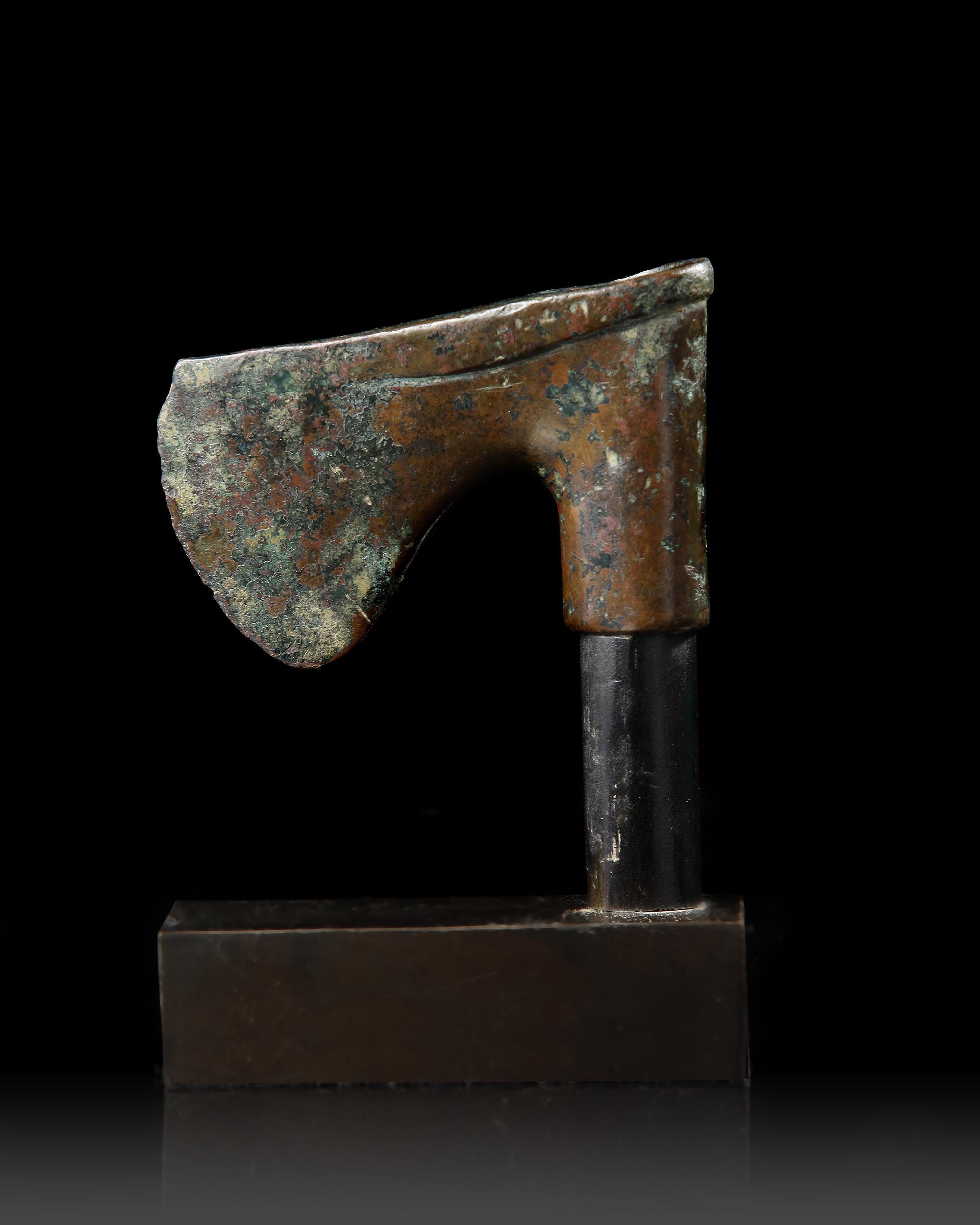 A GROUP OF WESTERN ASIATIC BRONZE AXE HEADS, CIRCA 3RD-2ND MILLENNIUM B.C. - Image 5 of 6