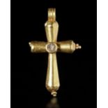 A BYZANTINE GOLD PENDANT CROSS, CIRCA 6TH-7TH CENTURY A.D.