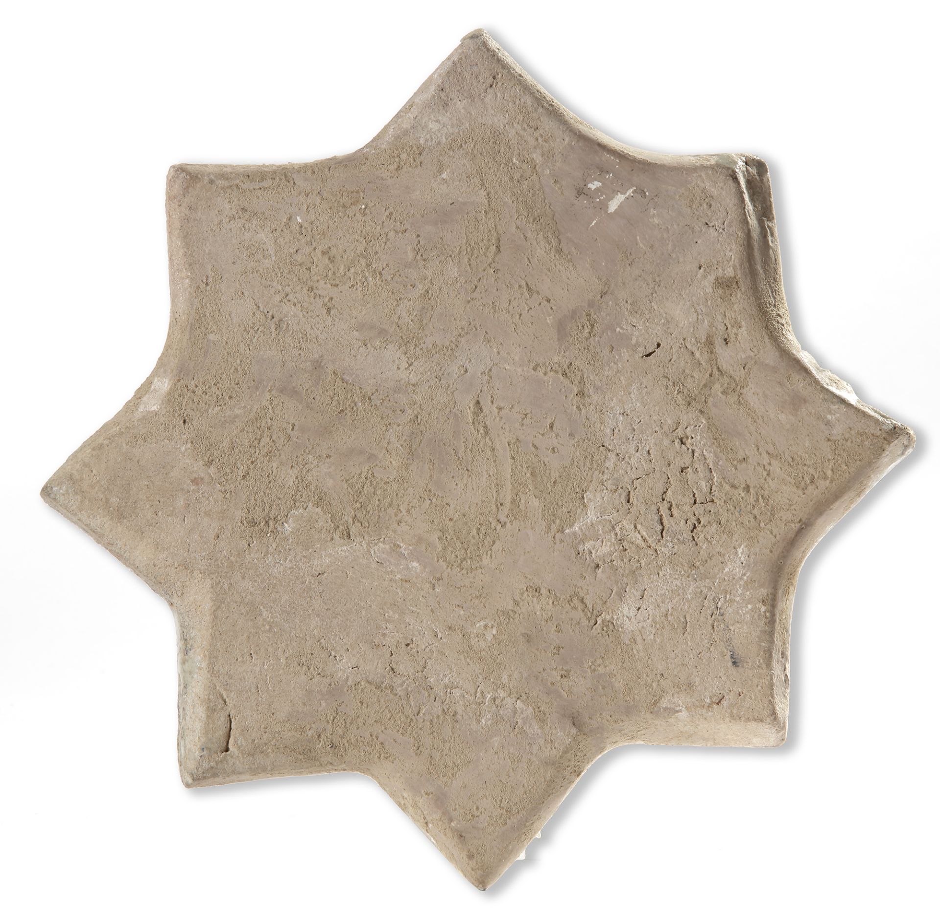 A STAR-SHAPED KASHAN TILE, PERSIA, 13TH-14TH CENTURY - Image 2 of 2
