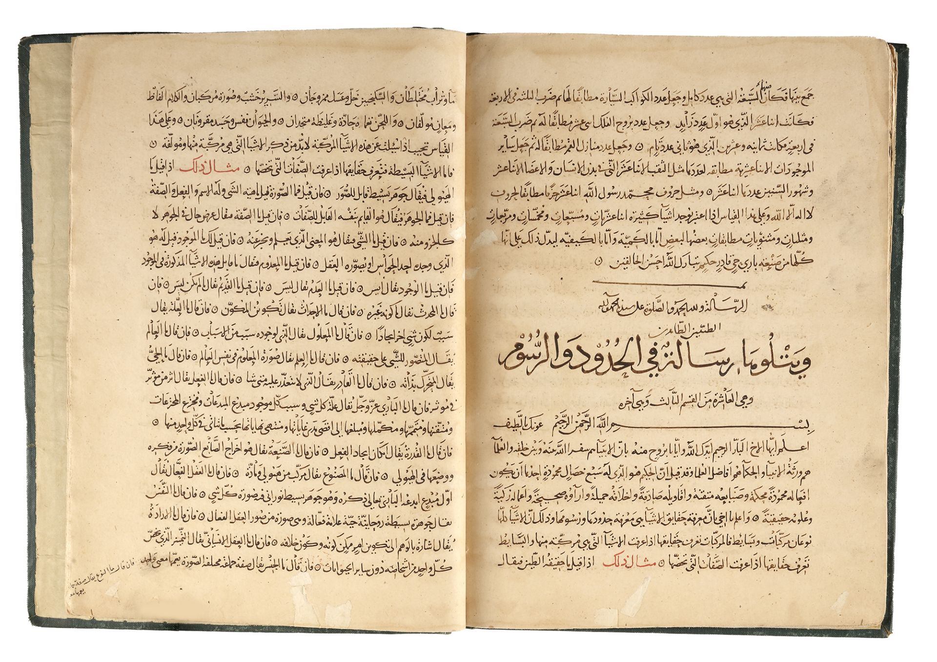 RASA'IL IKHWAN AL-SAFA, SIGNED BY MUHAMMAD IBN 'UMAR IBN MUHAMMAD AL-KHAZAN AL TASRI, DATED 683 AH/1 - Bild 12 aus 12