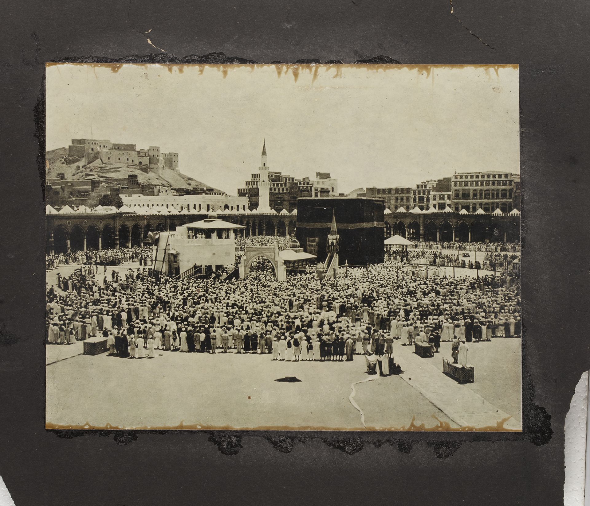 MECCA AND MEDINA, A COLLECTION OF 14 PHOTOGRAPHS DURING THE HAJJ, EARLY 20TH CENTURY - Image 12 of 15
