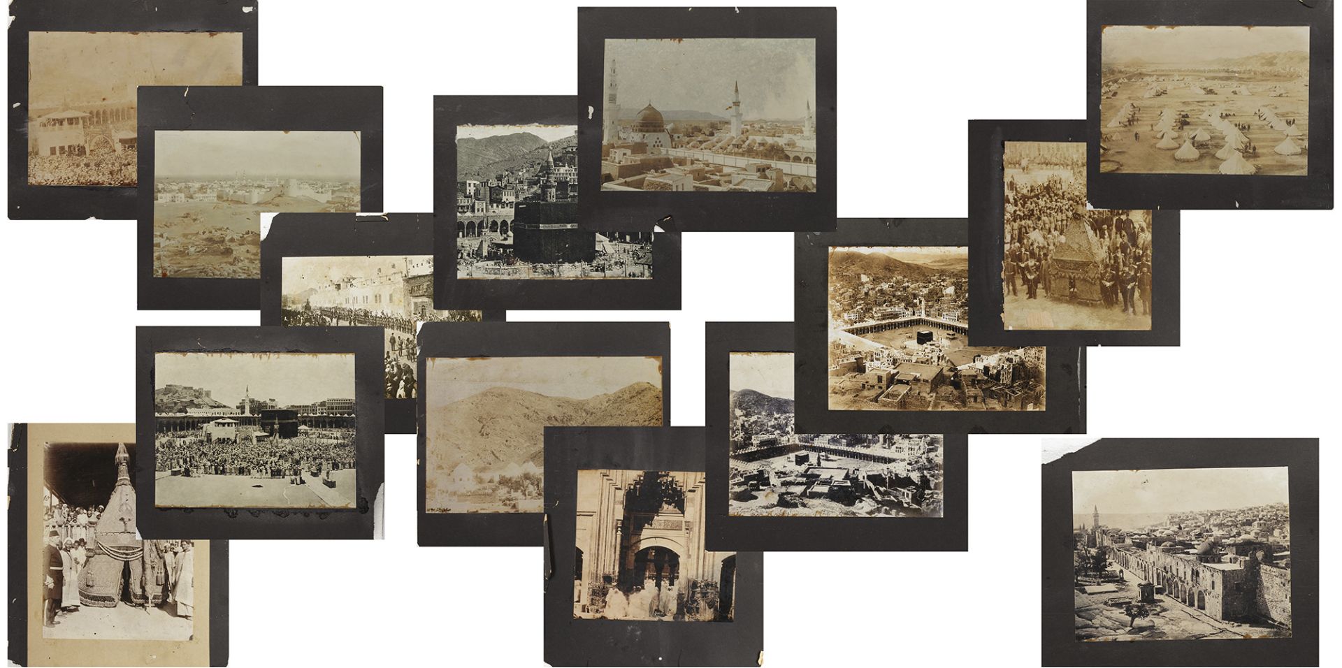 MECCA AND MEDINA, A COLLECTION OF 14 PHOTOGRAPHS DURING THE HAJJ, EARLY 20TH CENTURY