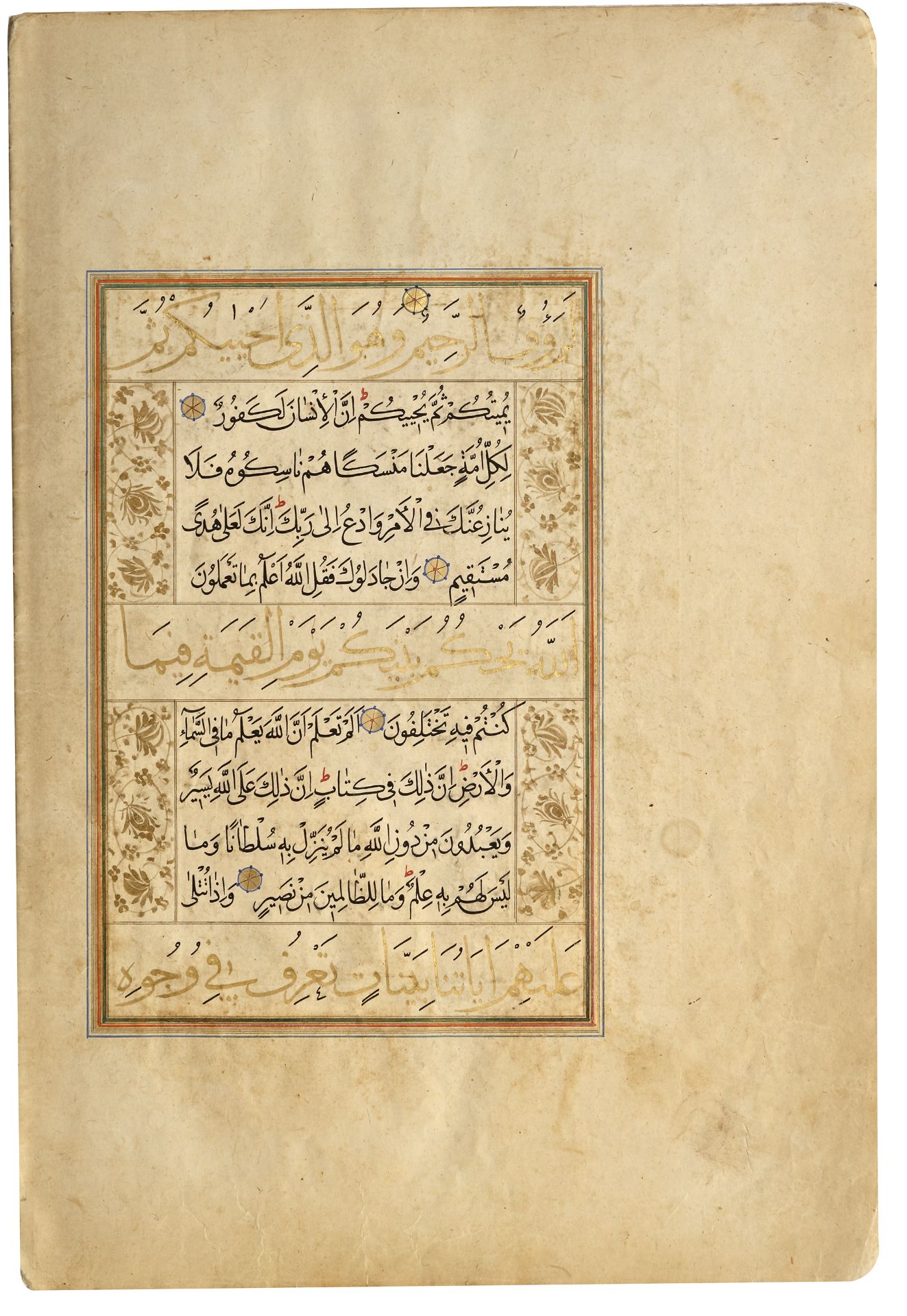 TWELVE SAFAVID QURAN PAGES, PERSIA, 16TH CENTURY - Bild 6 aus 6