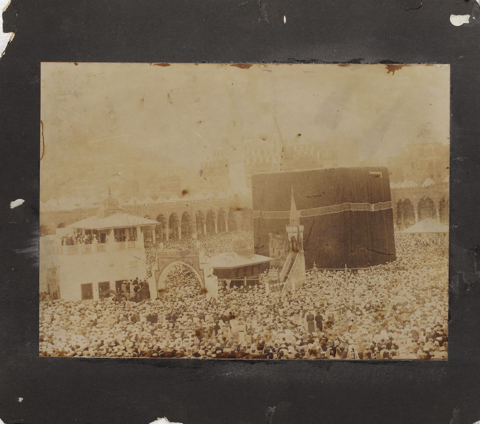 MECCA AND MEDINA, A COLLECTION OF 14 PHOTOGRAPHS DURING THE HAJJ, EARLY 20TH CENTURY - Image 3 of 15