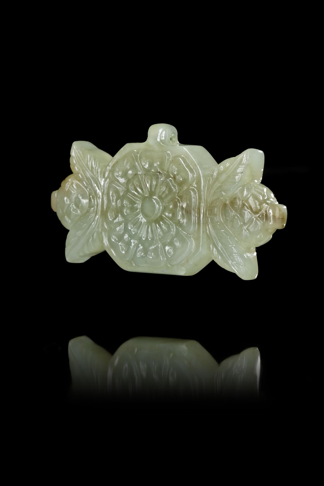 A MUGHAL JADE AND GEM SET PENDANT, INDIA, 19TH CENTURY - Image 6 of 6