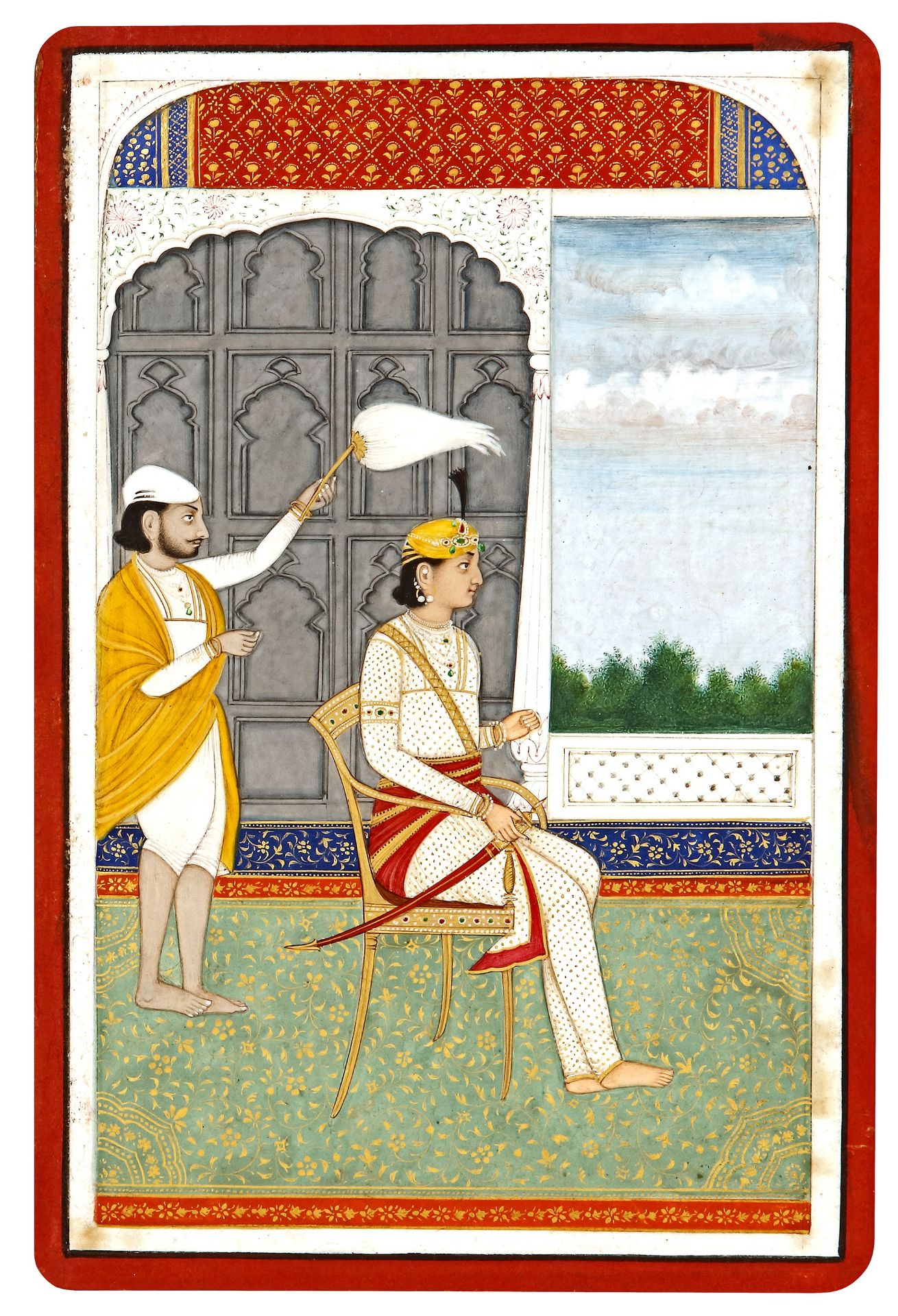 TEN PORTRAITS OF PUNJAB RULERS, DELHI OR LAHORE, CIRCA 19TH CENTURY - Bild 8 aus 11