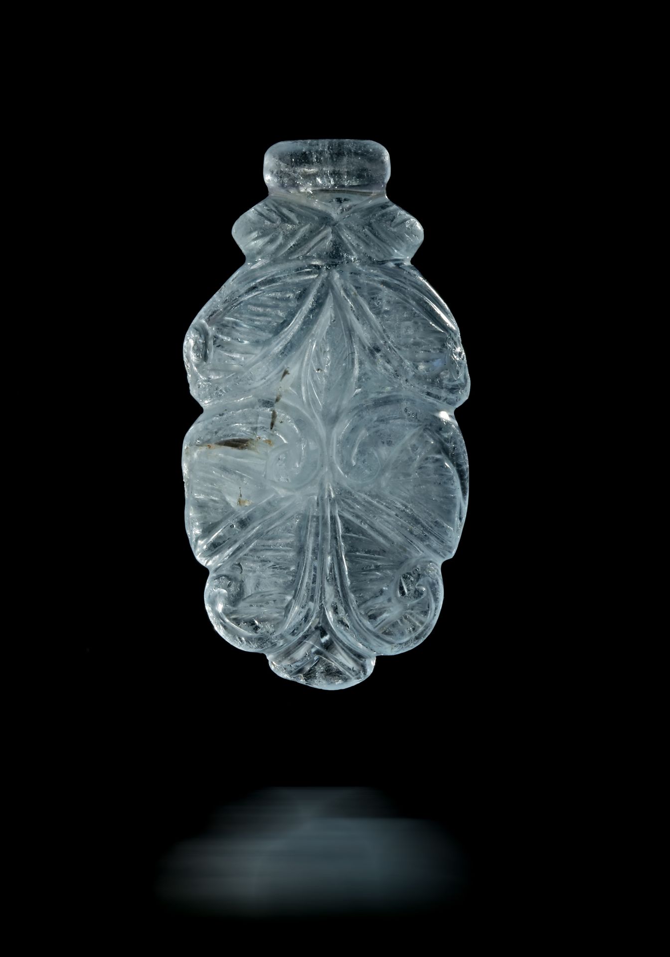 A FATIMID CRYSTAL CARVED PENDANT, EGYPT, 12TH CENTURY - Image 2 of 2