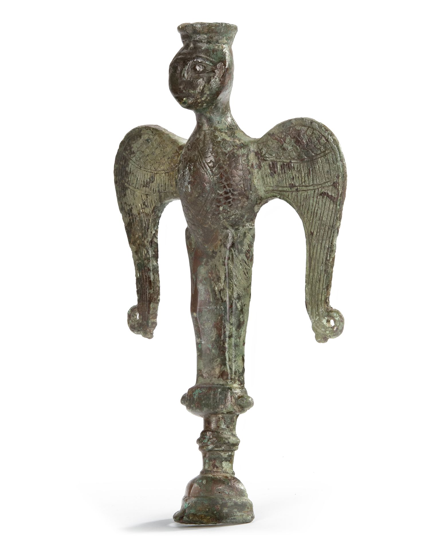 A BRONZE FIGURE OF AL BURAQ, PERSIA SELJUC, 12TH CENTURY - Image 4 of 5