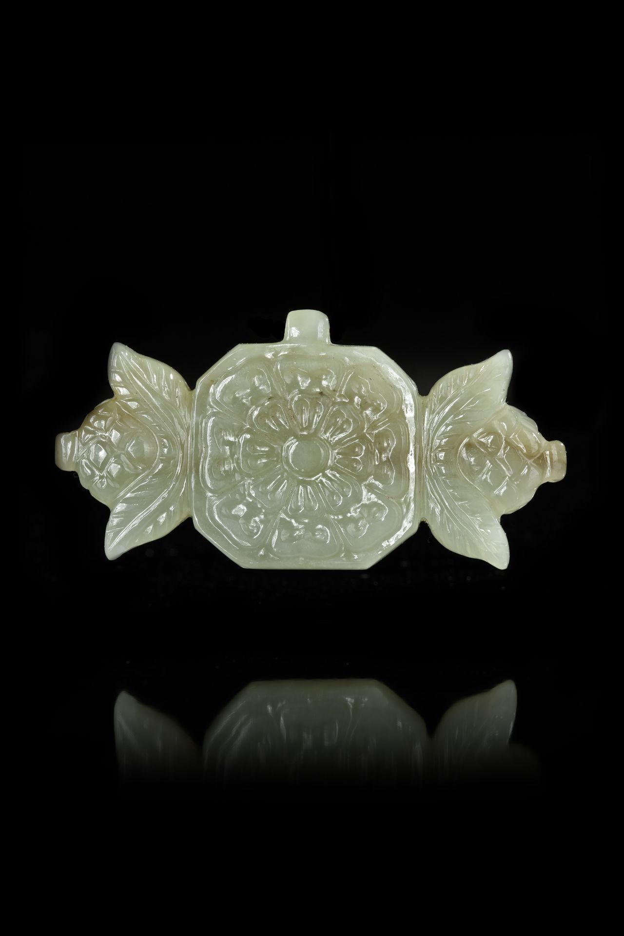 A MUGHAL JADE AND GEM SET PENDANT, INDIA, 19TH CENTURY - Image 5 of 6