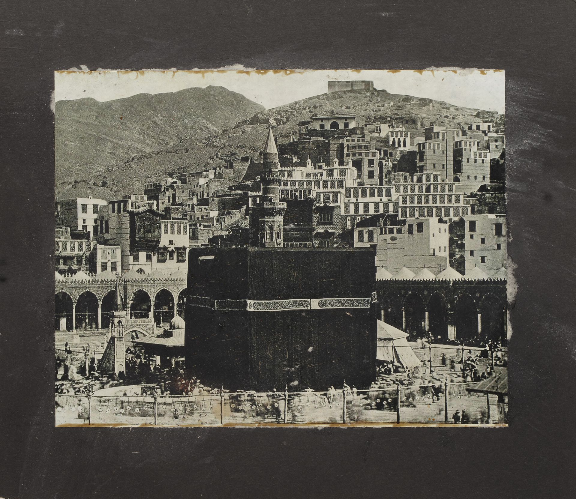 MECCA AND MEDINA, A COLLECTION OF 14 PHOTOGRAPHS DURING THE HAJJ, EARLY 20TH CENTURY - Image 13 of 15