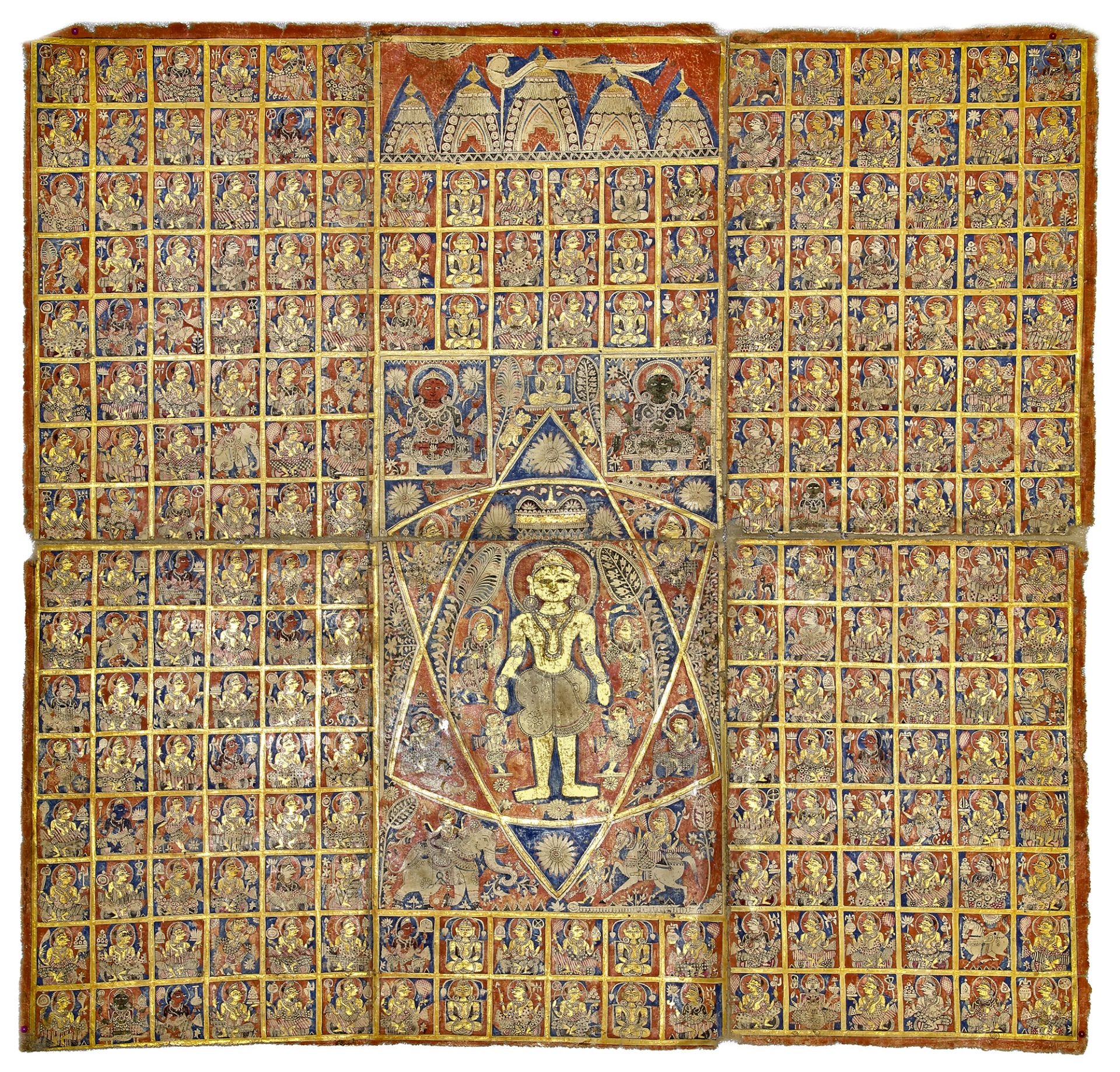 A JAIN MANDALA WITH PADMAVATI, GUJARAT, NORTH-WEST INDIA, 17TH CENTURY