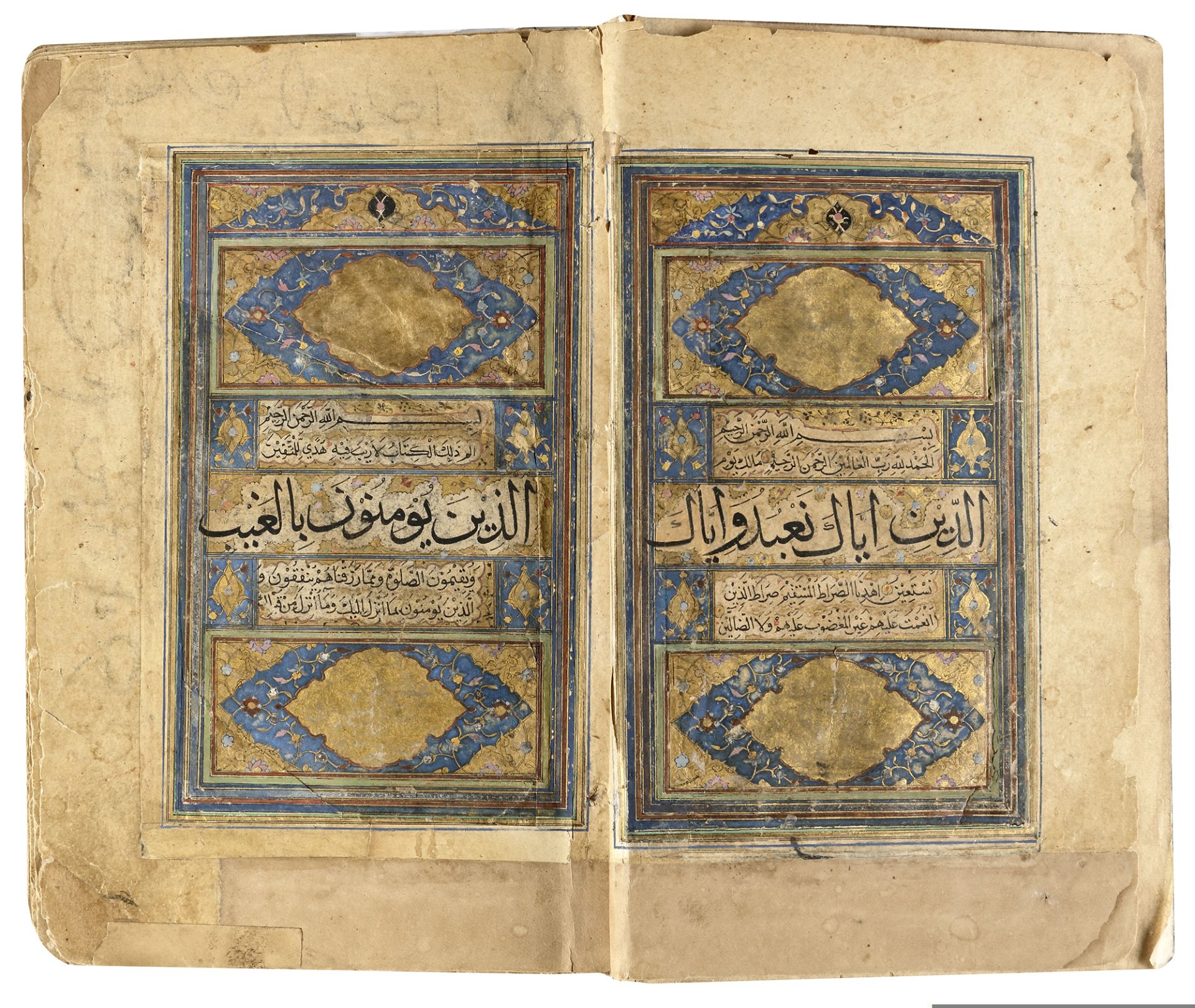 AN ILLUMINATED TIMURID QURAN, WRITTEN BY ABDULLAH IN 924 AH/1518 AD