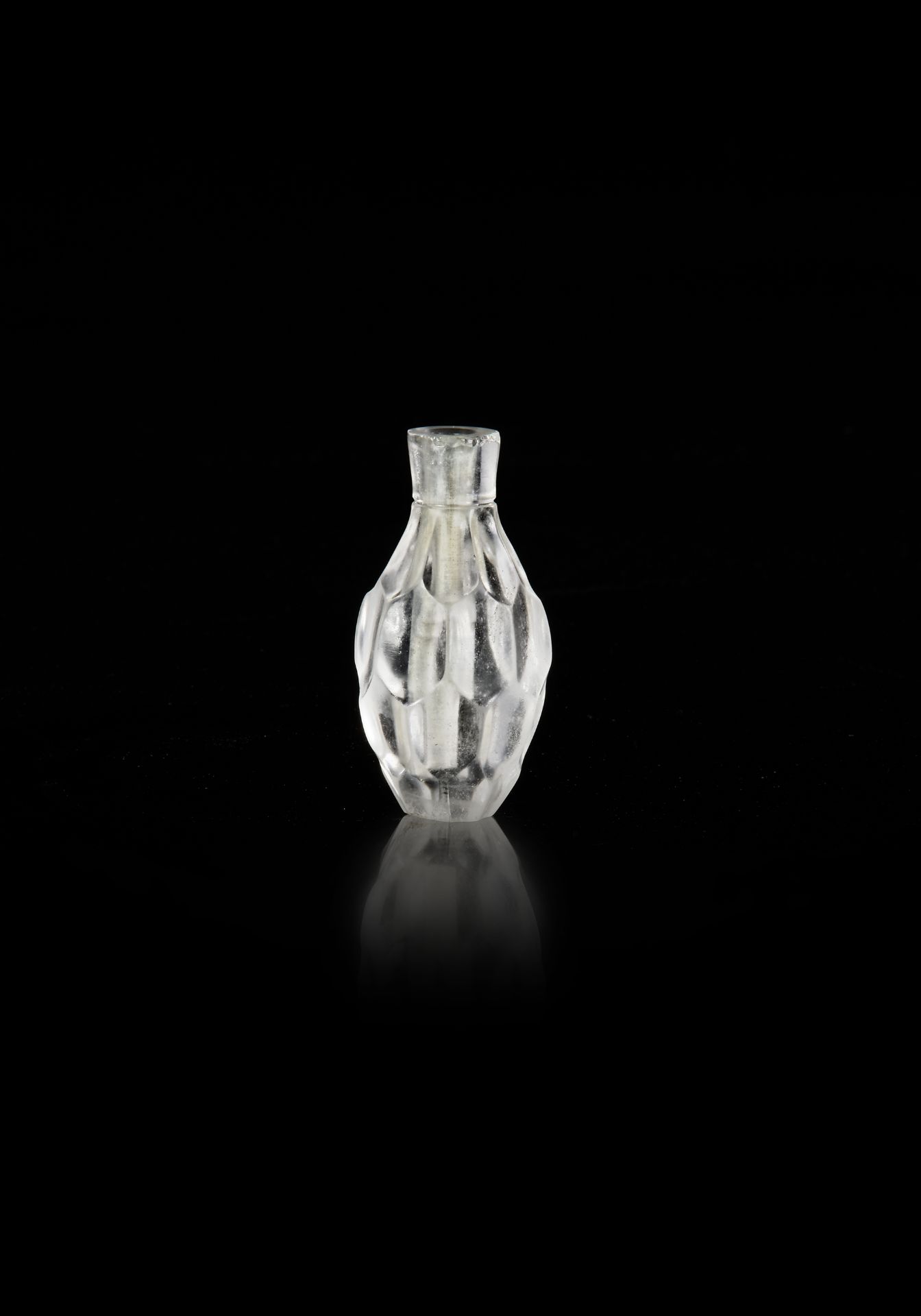 A FATIMID ROCK CRYSTAL PERFUME FLASK, EGYPT, 10TH-12TH CENTURY