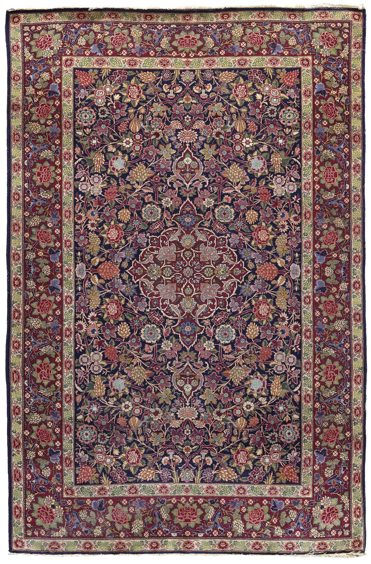 A KURK KASHAN RUG, PERSIA, 1920