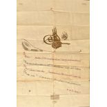 Ottoman letter from Sultan II Abdülhamid Tu?ral?