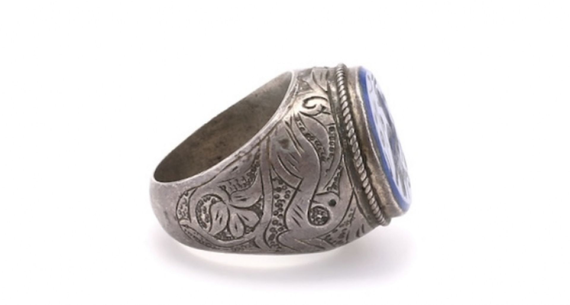 Three Ottoman silver rings - Image 10 of 11