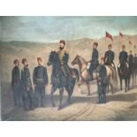 Oil on canvas of Ottoman officers