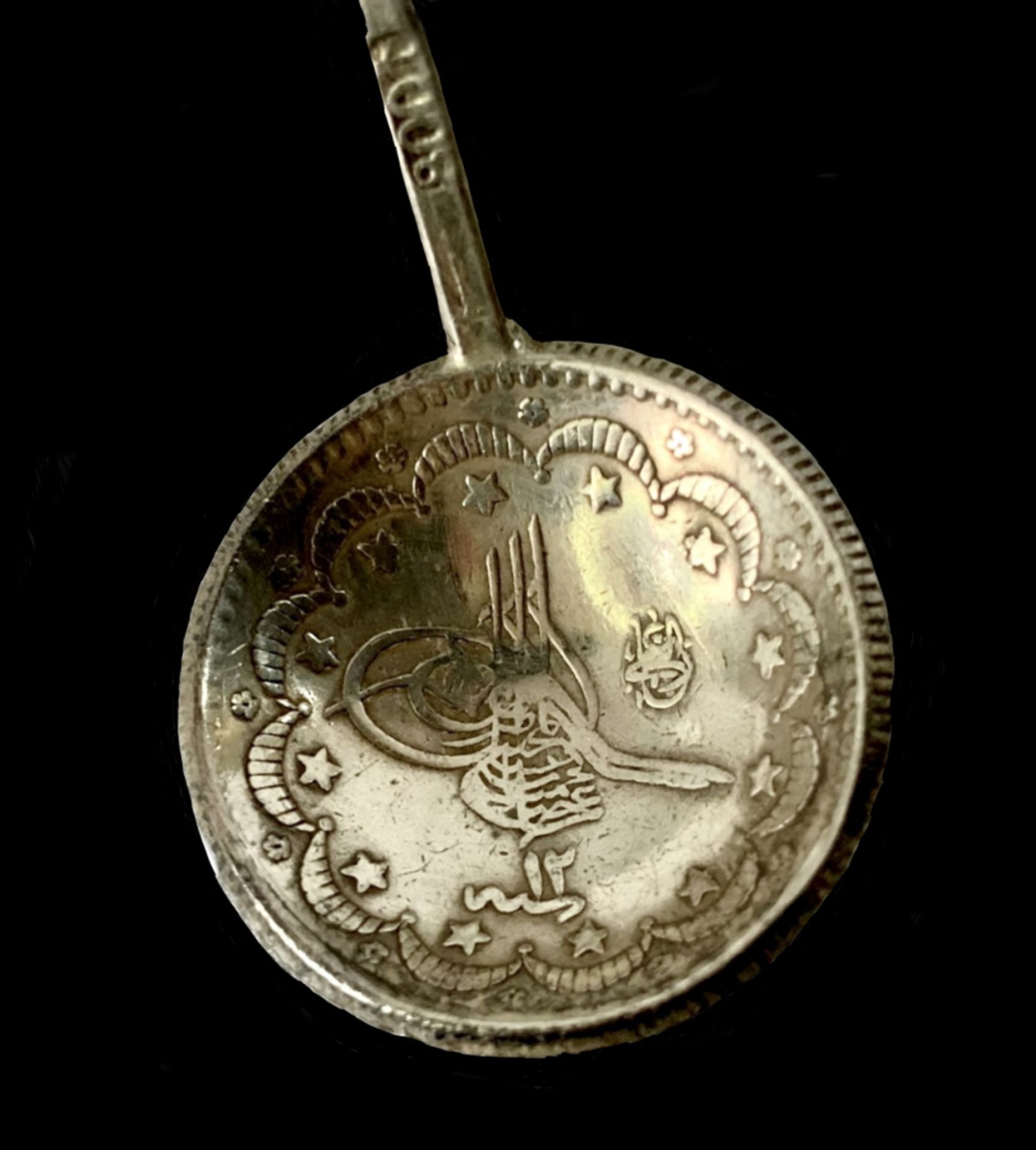 6 Ottomans spoons, silver with Tughra - Bild 2 aus 10
