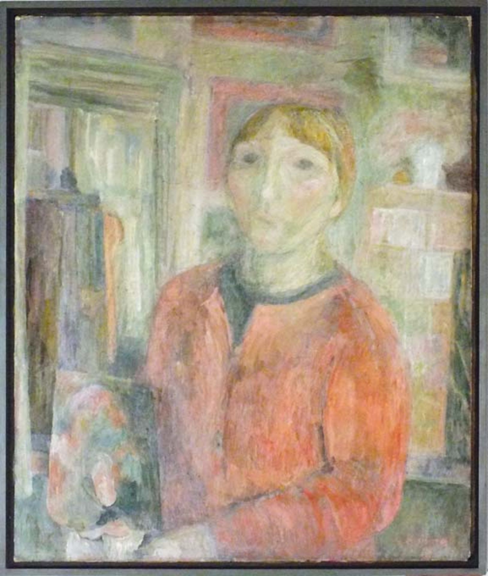 Böhme, Christa (Berlin 1940 - 1991 Berlin). Selbst mit Farbpalette