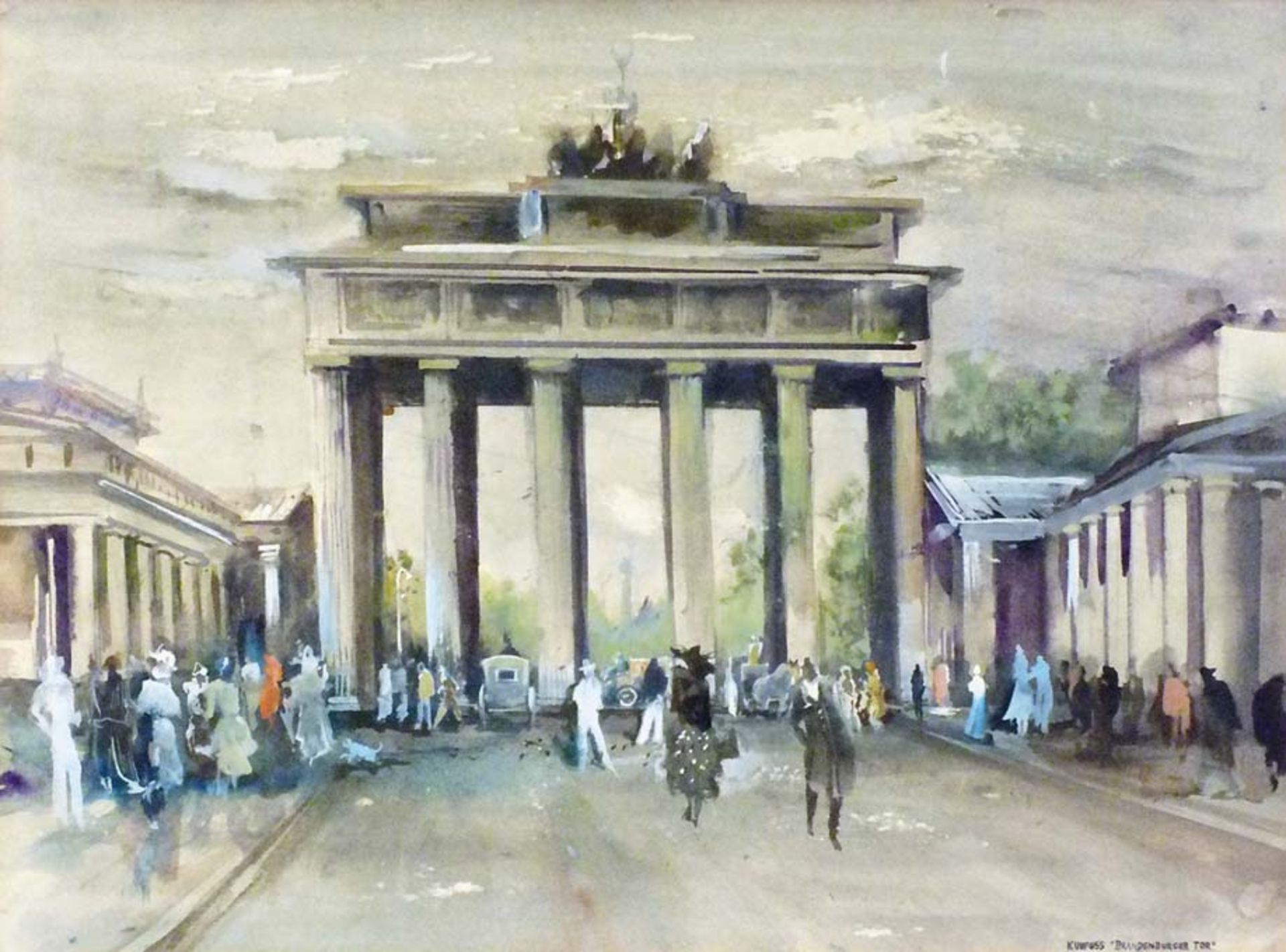 Kuhfuss, Paul. Brandenburger Tor (Berlin, von der Straße Unter den Linden aus)