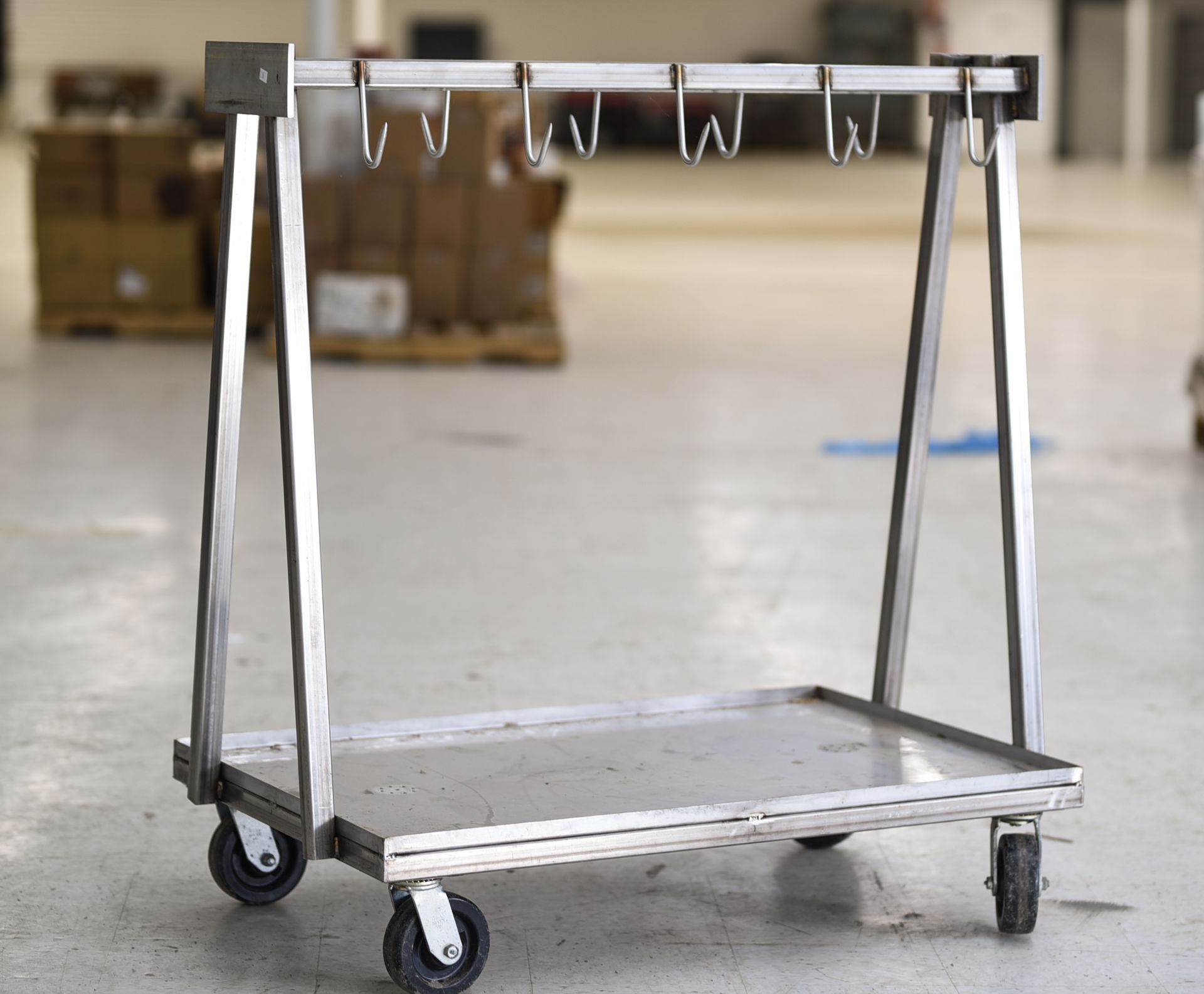 Stainless Steel 10-Hook Meat Cart - Image 2 of 3