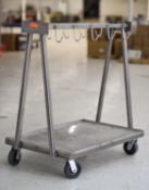 Stainless Steel 10-Hook Meat Cart