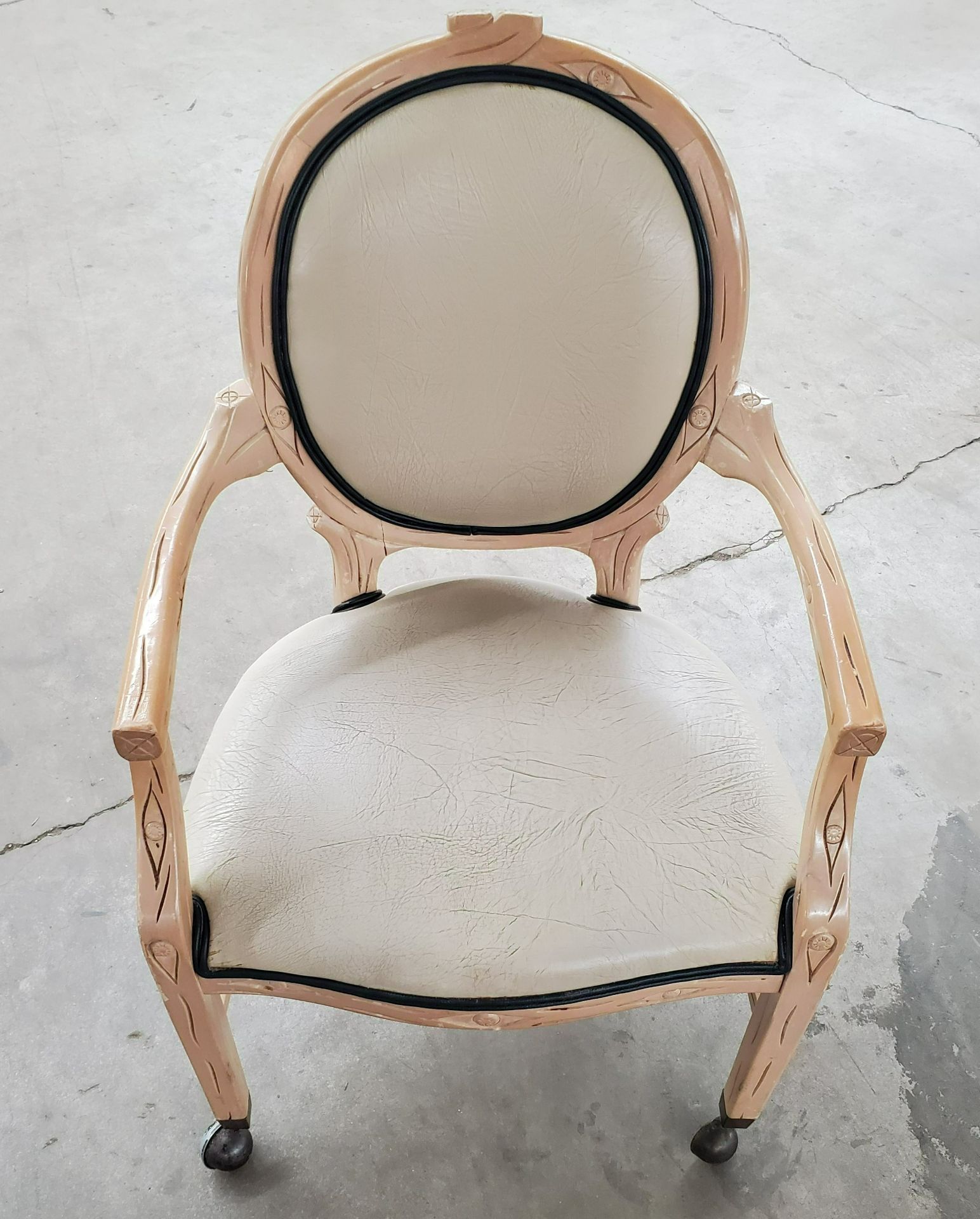 (37x) Dining Chairs w/ Castors on Front Legs
