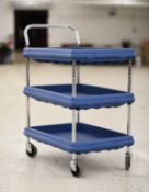 Metro Antimicrobial 3-Tier Rolling Cart