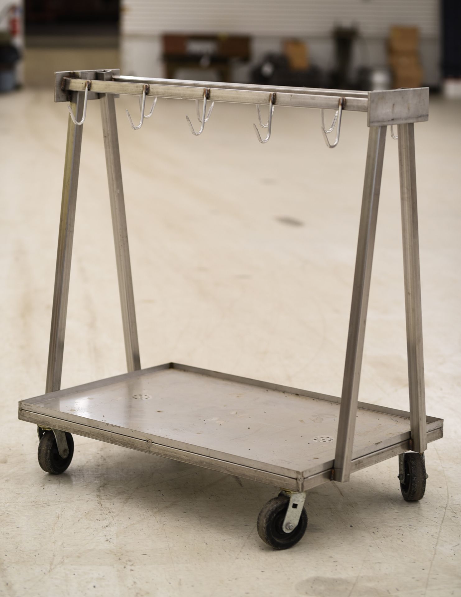 Stainless Steel 10-Hook Meat Cart - Image 2 of 3