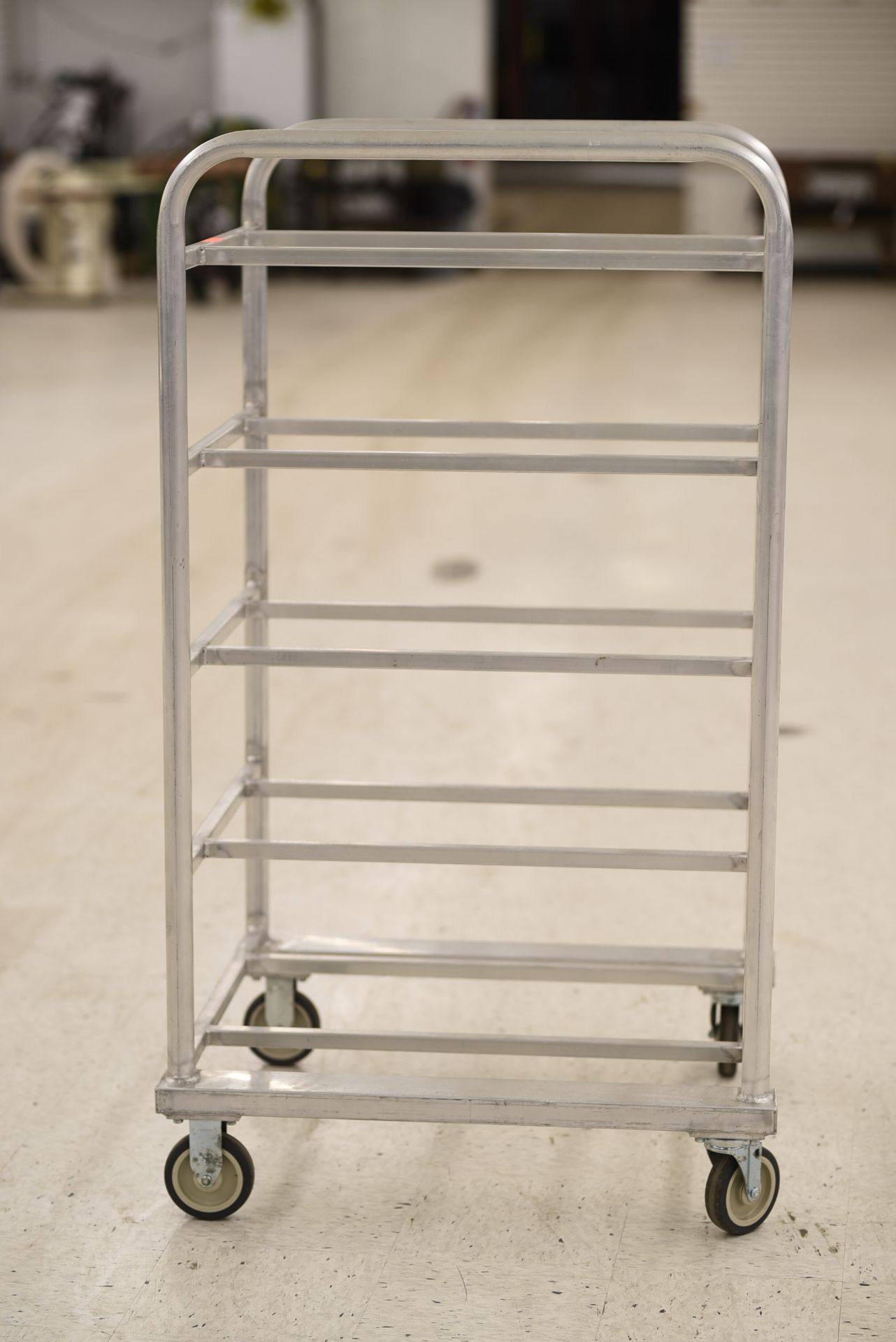 5-Tier Stainless Steel Rolling Lugger Cart - Image 2 of 3