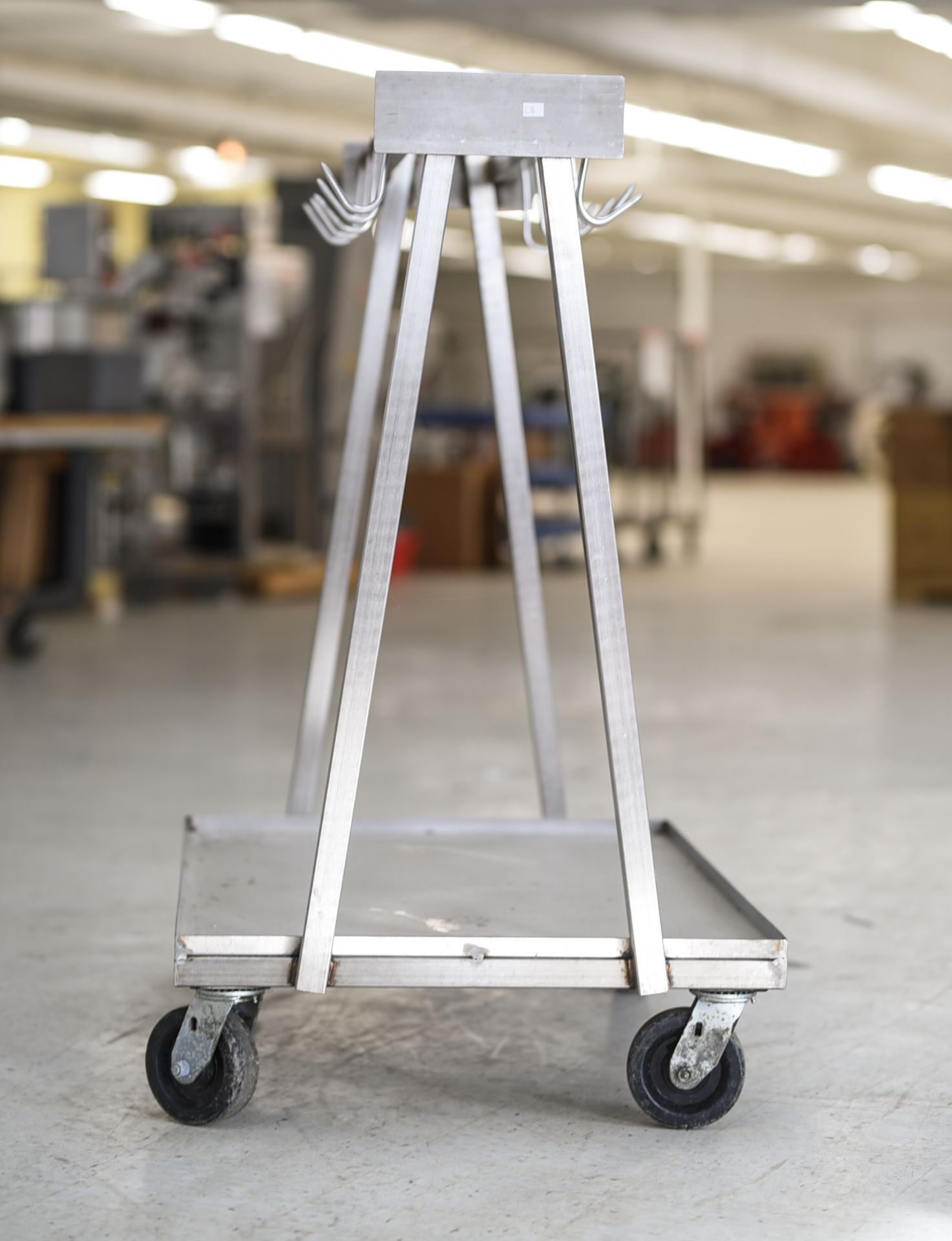 Stainless Steel 10-Hook Meat Cart - Image 3 of 3