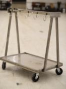 Stainless Steel 10-Hook Meat Cart