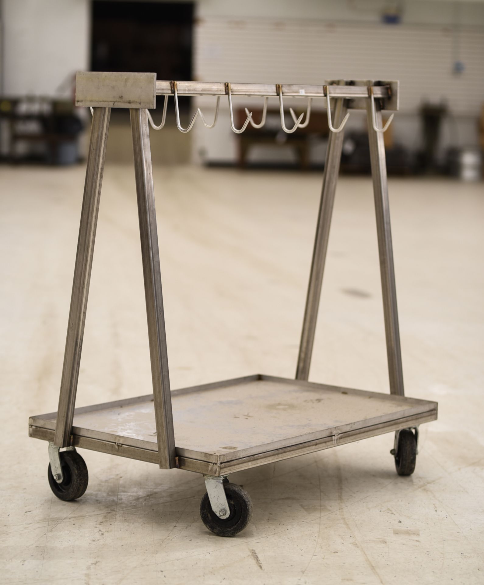 Stainless Steel 10-Hook Meat Cart - Image 3 of 3