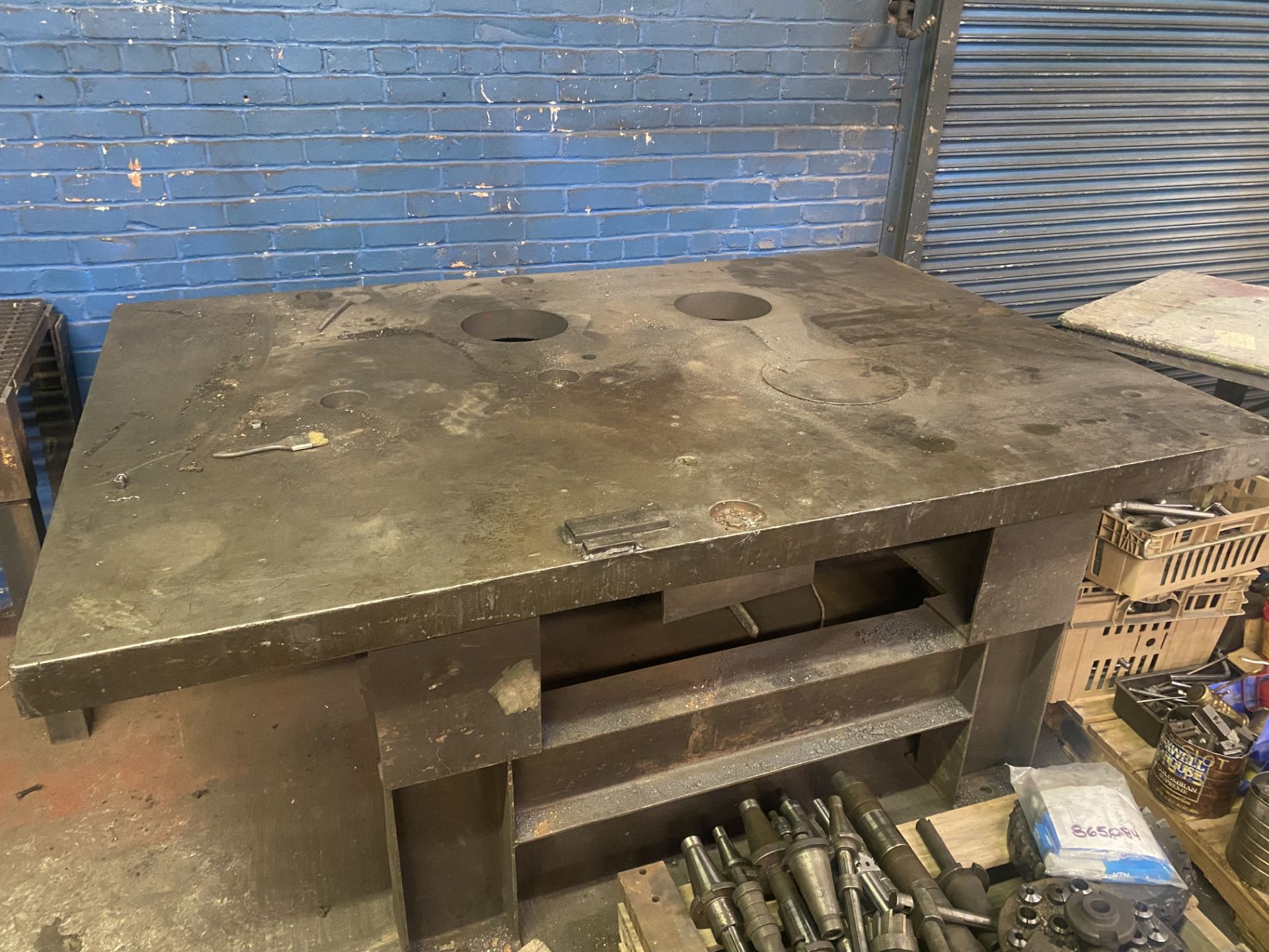 7' x 5' Heavy Steel Work Table