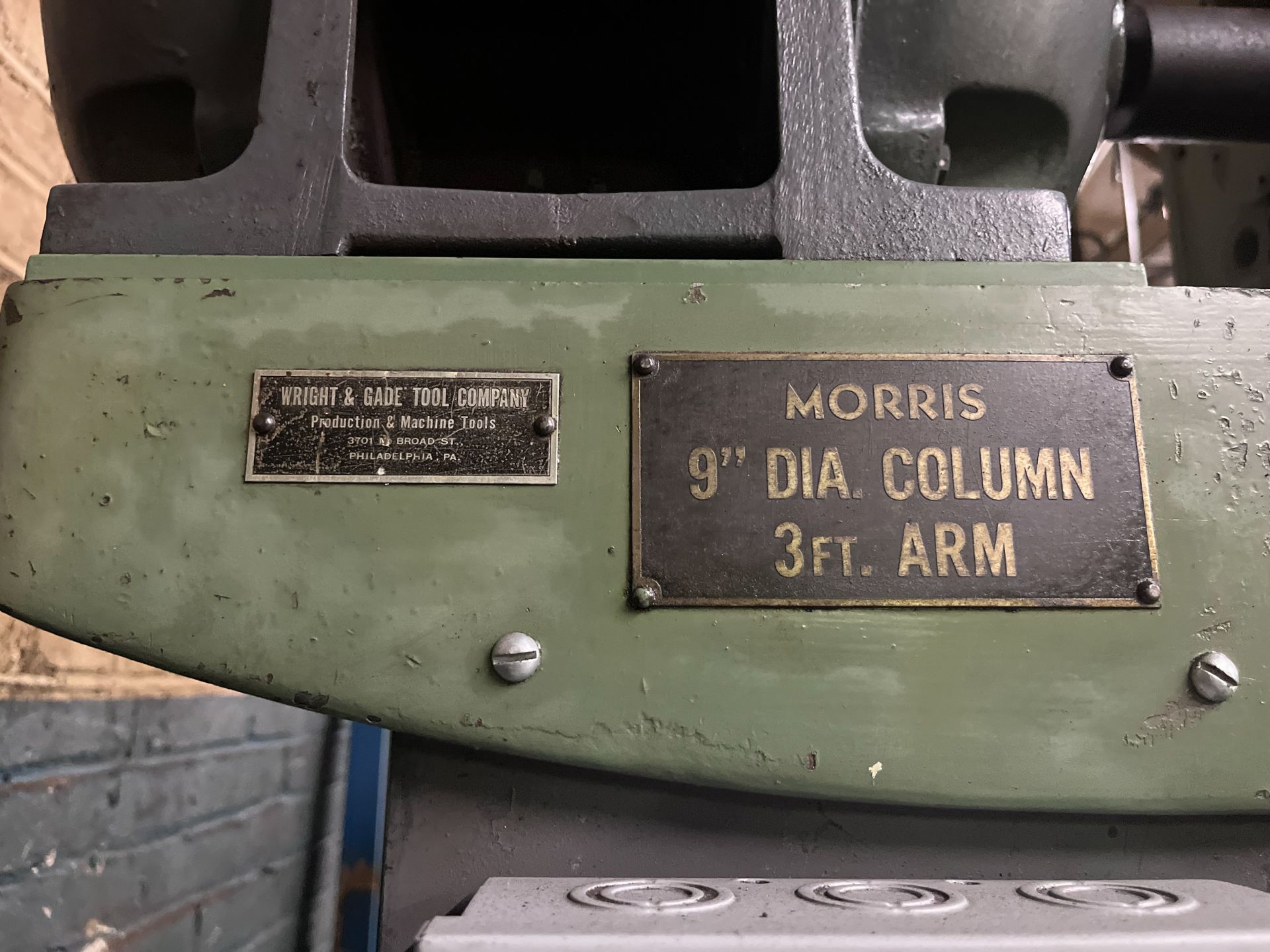 Morris 9" Column Mor-Speed Radial Drill - Image 4 of 4