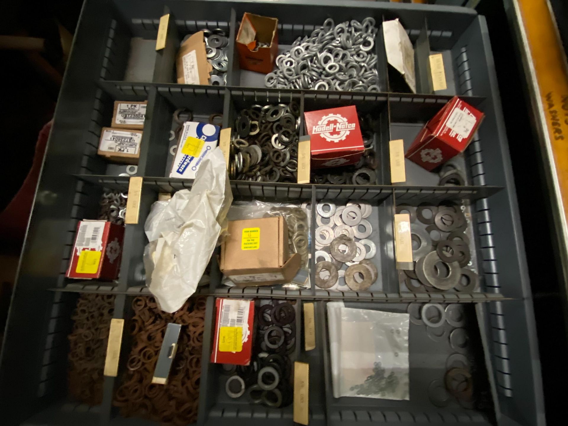 Tool Box w/ Assorted Screws, Nuts Washers & More - Image 9 of 11