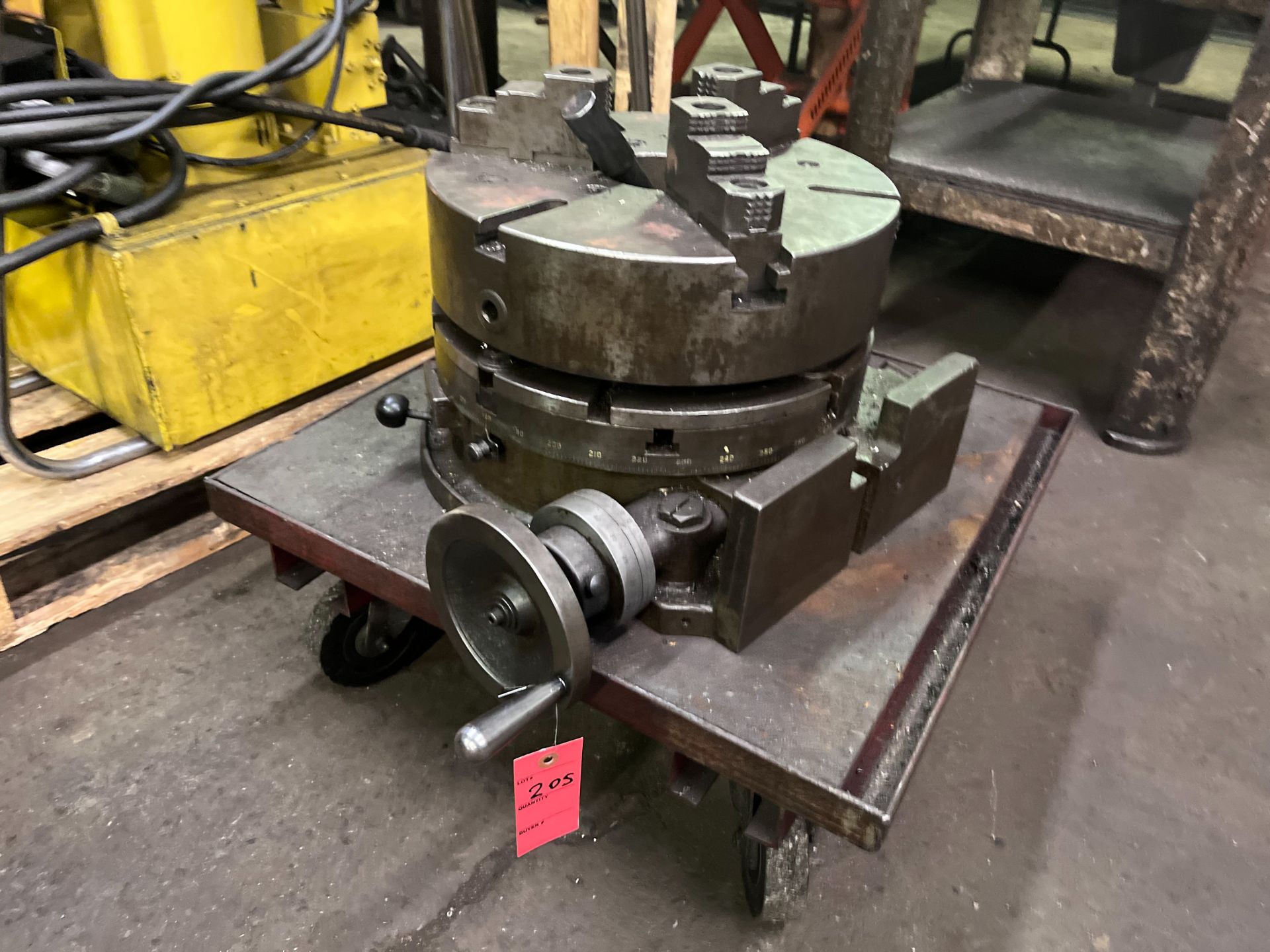 Troyke Mfg. Rotary Table & 16" 3 Jaw Chuck