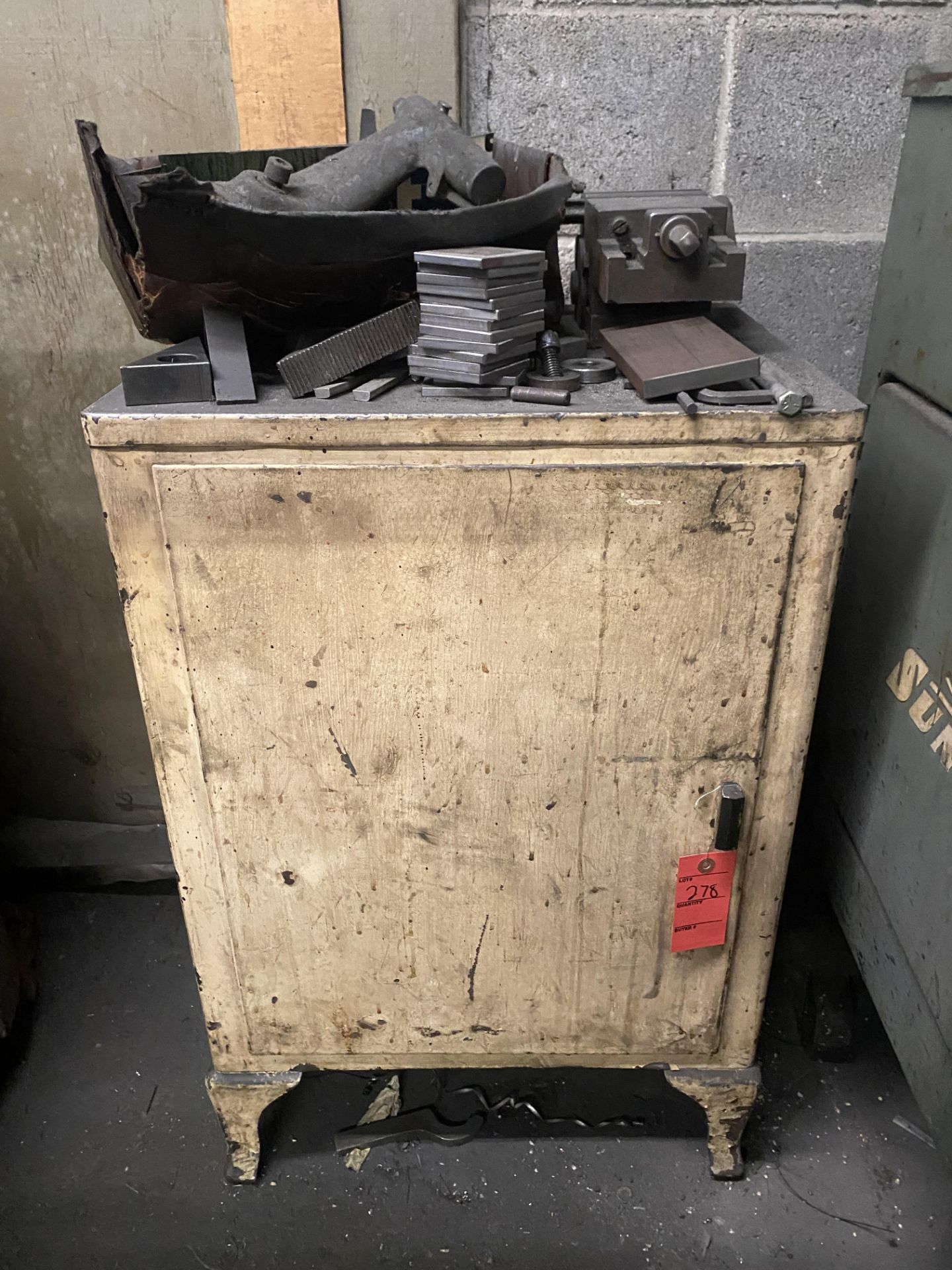 Metal Cabinet W/Contents