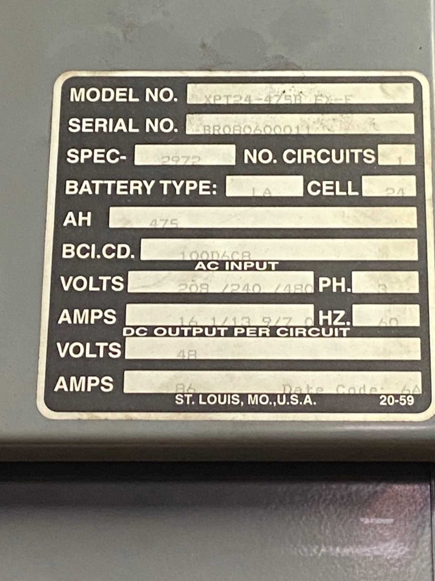48 Volt Forklift Battery Charger - Image 2 of 2