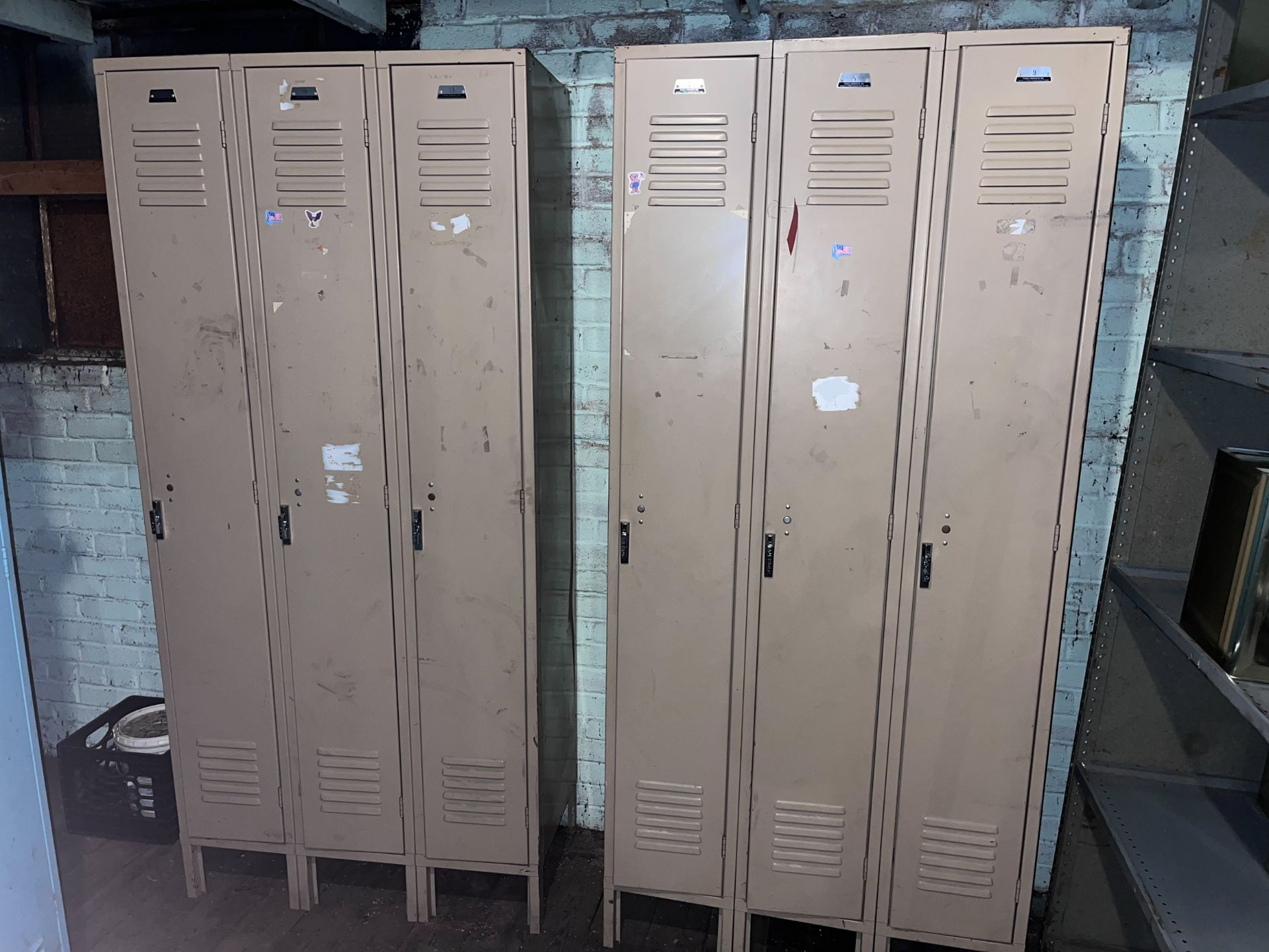 (2) 3-Sectioned Locker Units