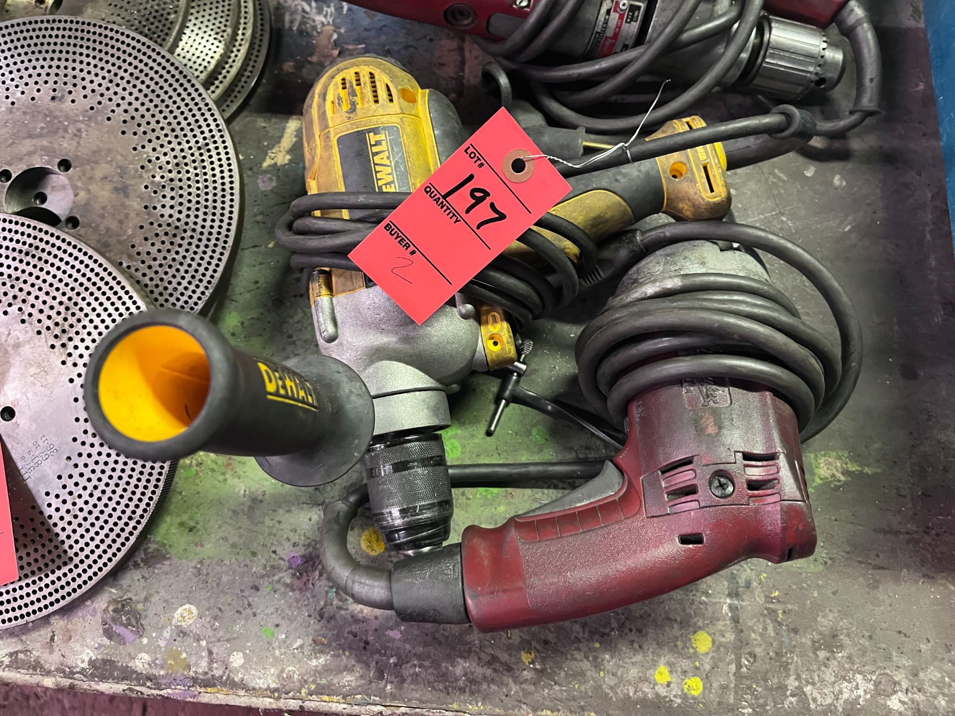 (2) Electric Drills - Milwaukee & Dewalt