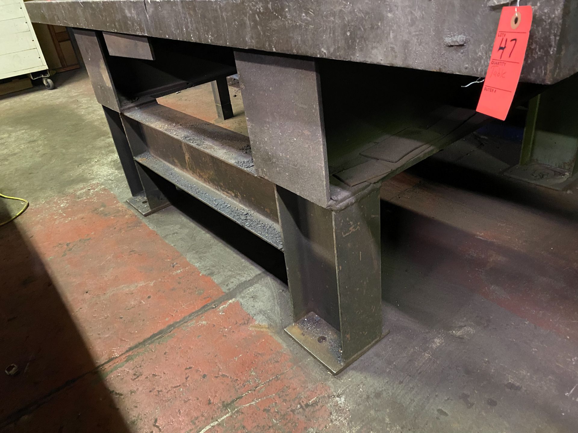 7' x 5' Heavy Steel Work Table - Image 3 of 3