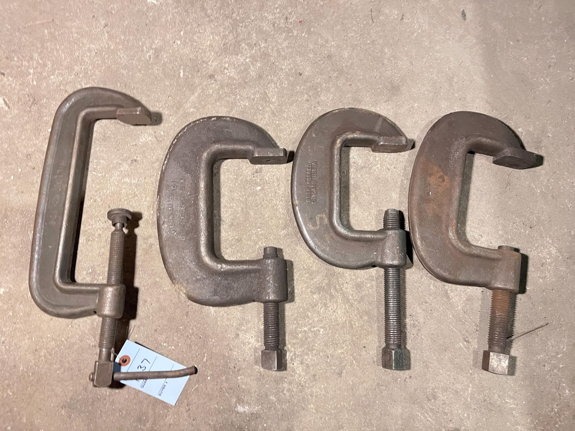 (4) Large C-Clamps