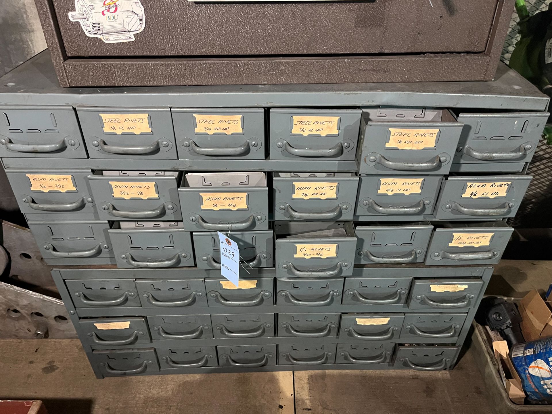 36 Compartment 2-Piece Metal Bolt Bin