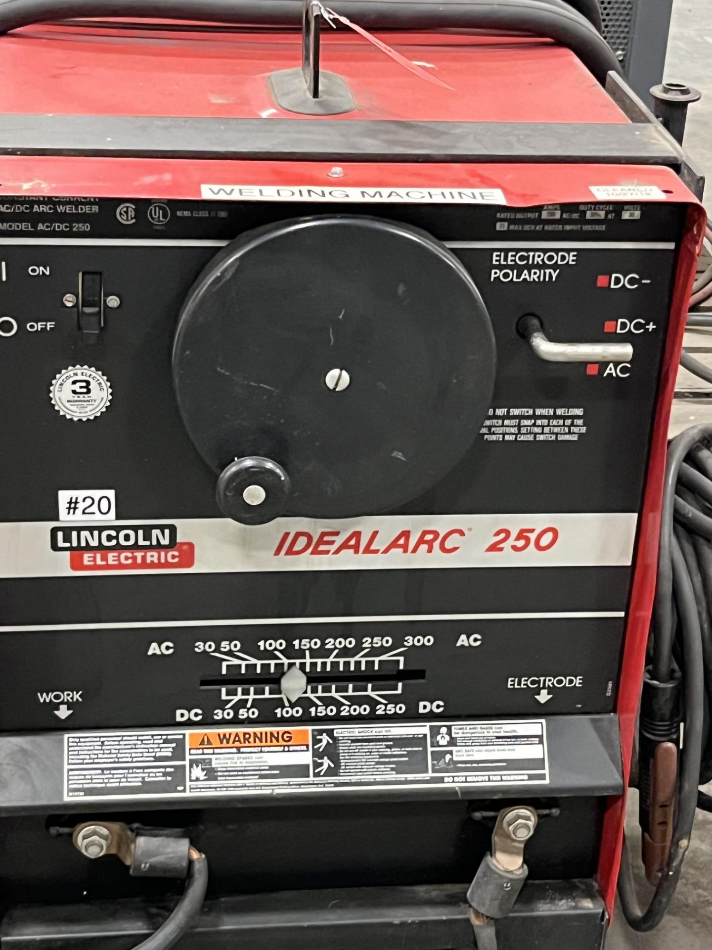 Lincoln Electric Idealarc 250 Welder - Image 2 of 3