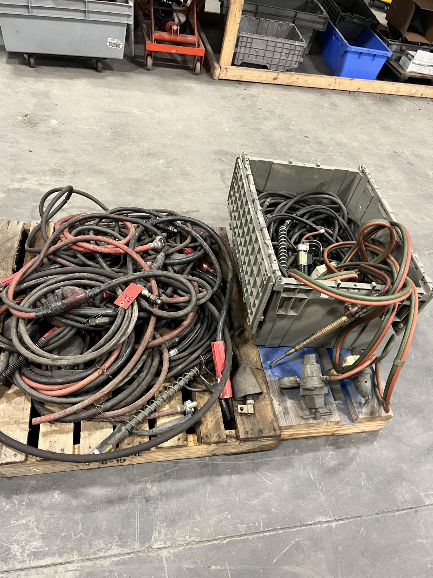 Skid Lot- Ground Leads, Torch, Gauges, Leads, More
