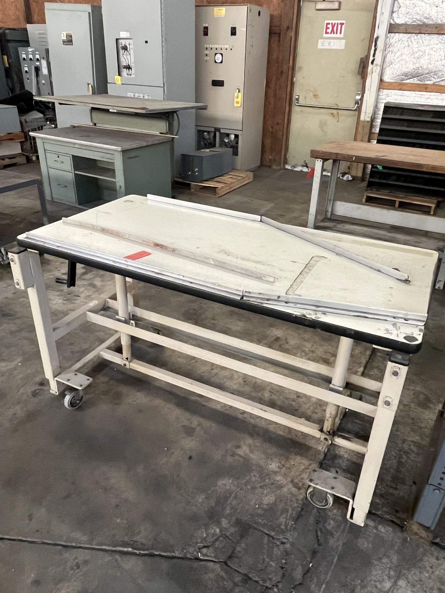 Adjustable Height Rolling Work Table - Image 2 of 3