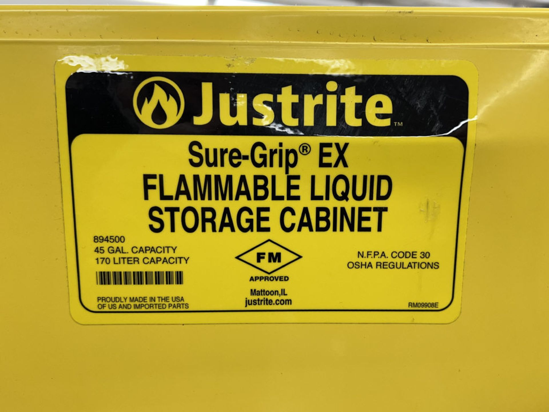 JustRite Sure-Grip EX Flammable Storage Cabinet - Image 2 of 4