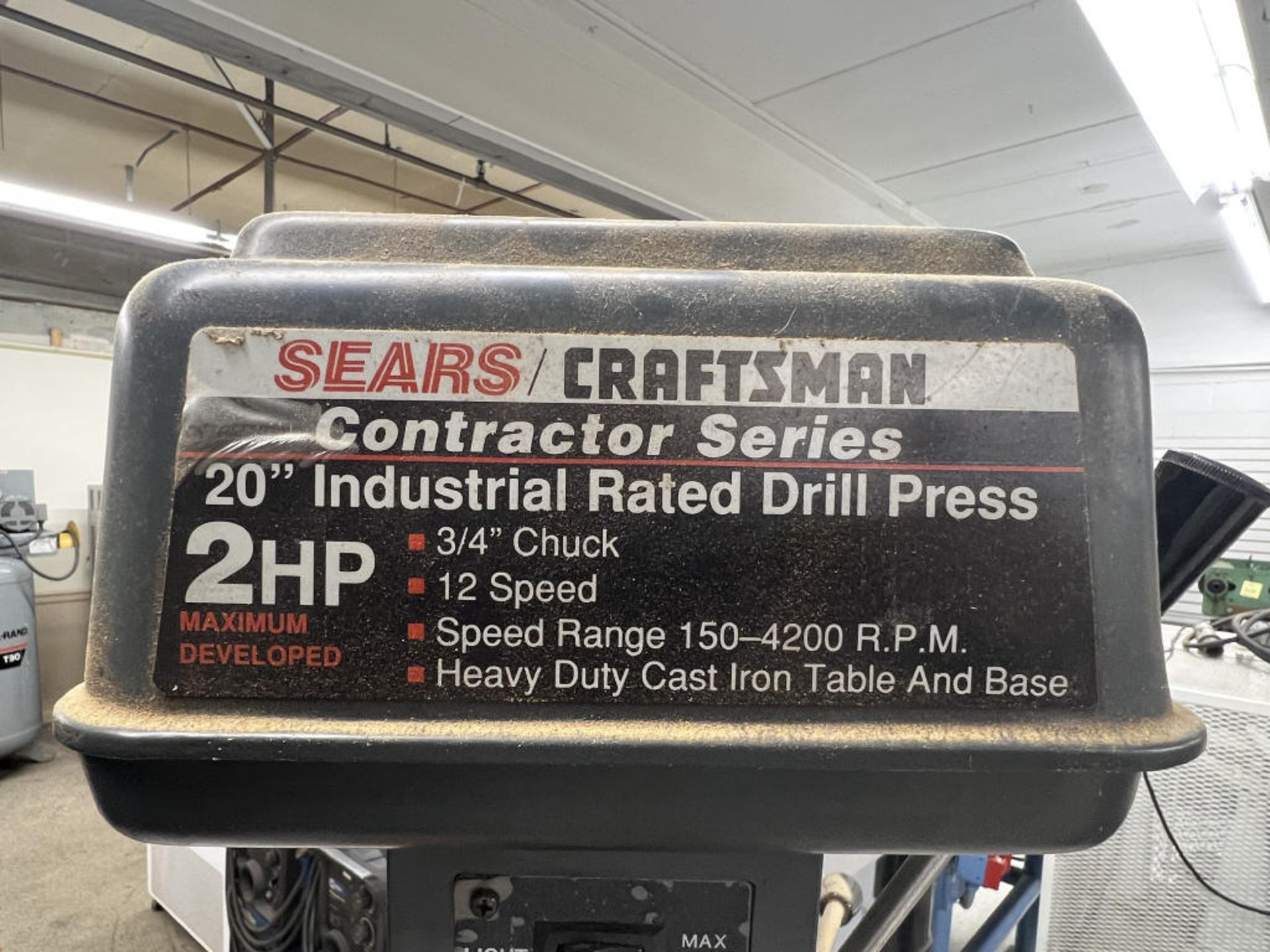 Sears/Craftsman 20" Industrial Rated Drill Press - Image 3 of 4